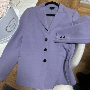 Giorgio Armani Purple cashmere blend blazer